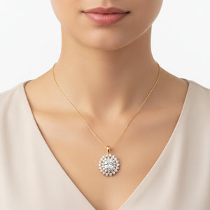 Sunburst Solitaire Necklace