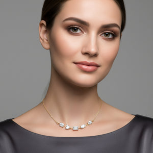 Multi-Shape Arc Necklace