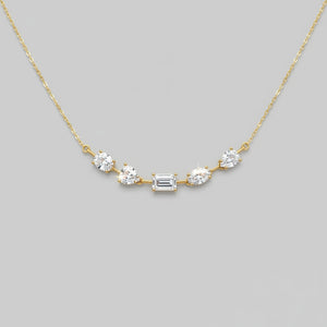 Multi-Shape Arc Necklace
