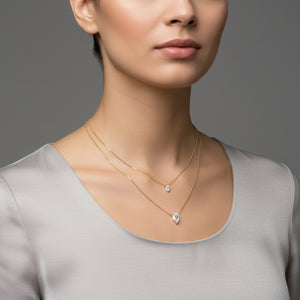 Layered Pear Necklace
