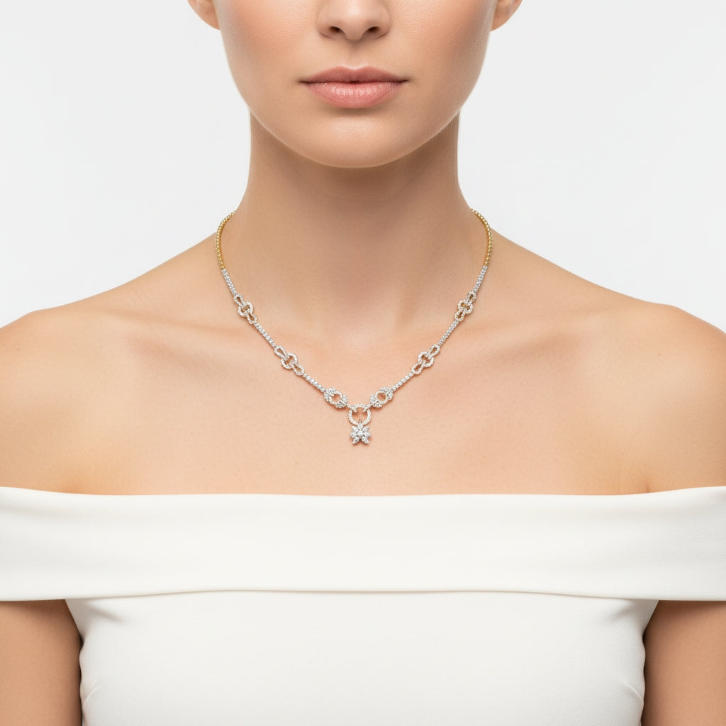 Floral Link Necklace