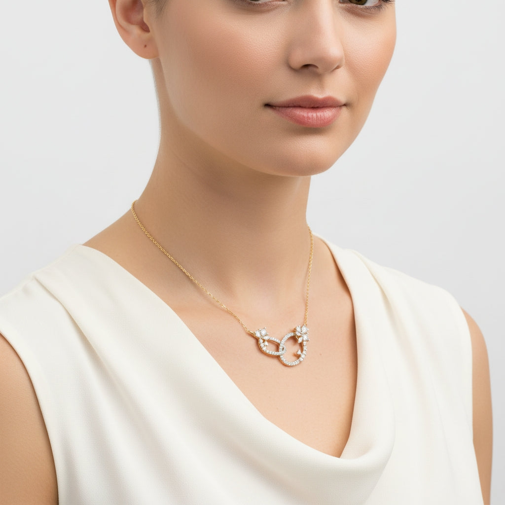 Interlocking Petals Necklace