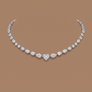 0.30cent Mix Shape Diamond Cocktail Necklace