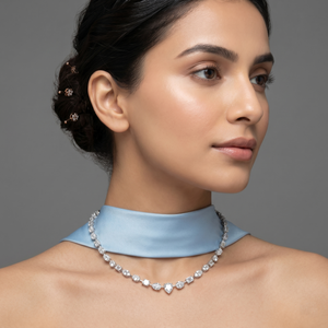 0.30cent Mix Shape Diamond Cocktail Necklace