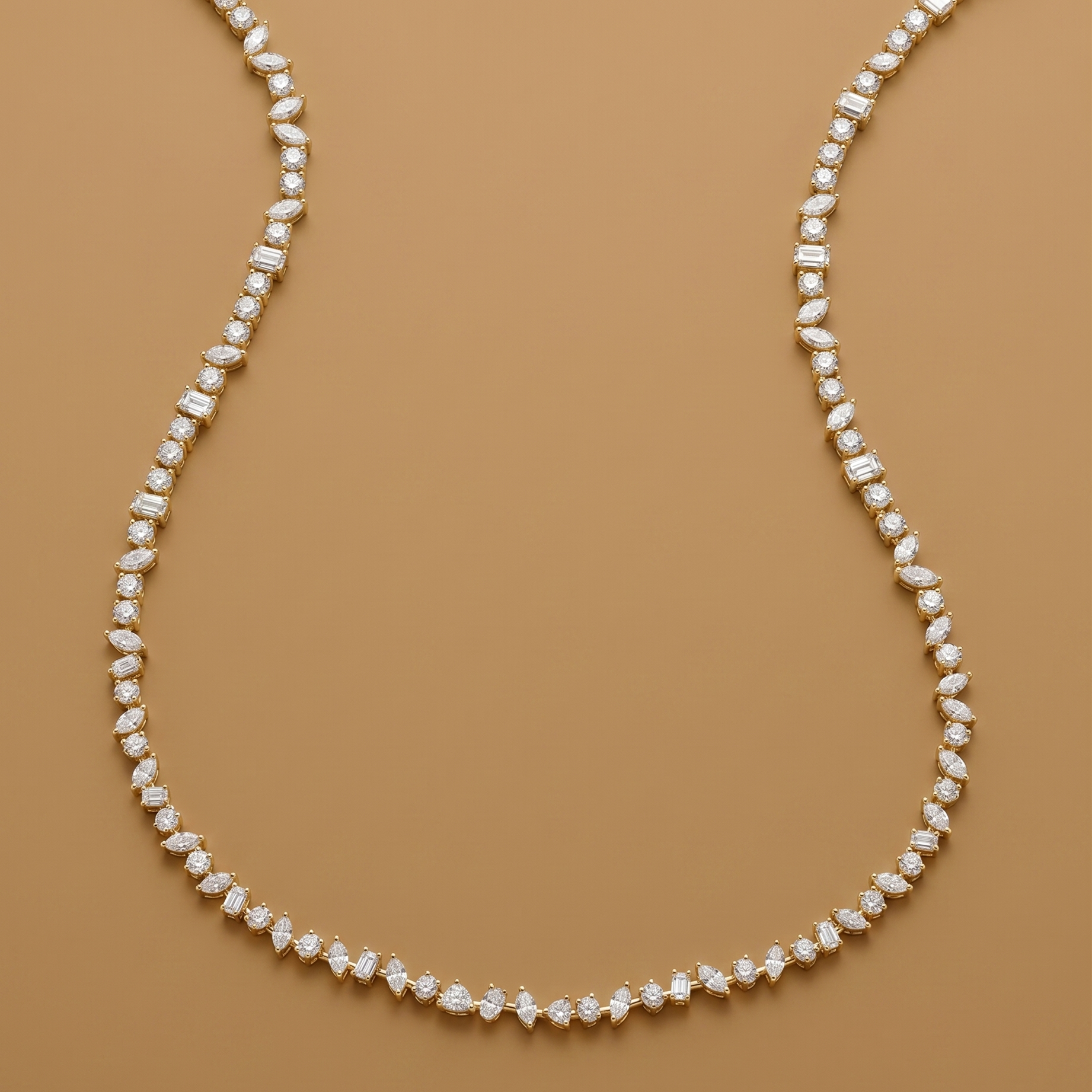 0.10cent Mix Shape Lightweight Necklace