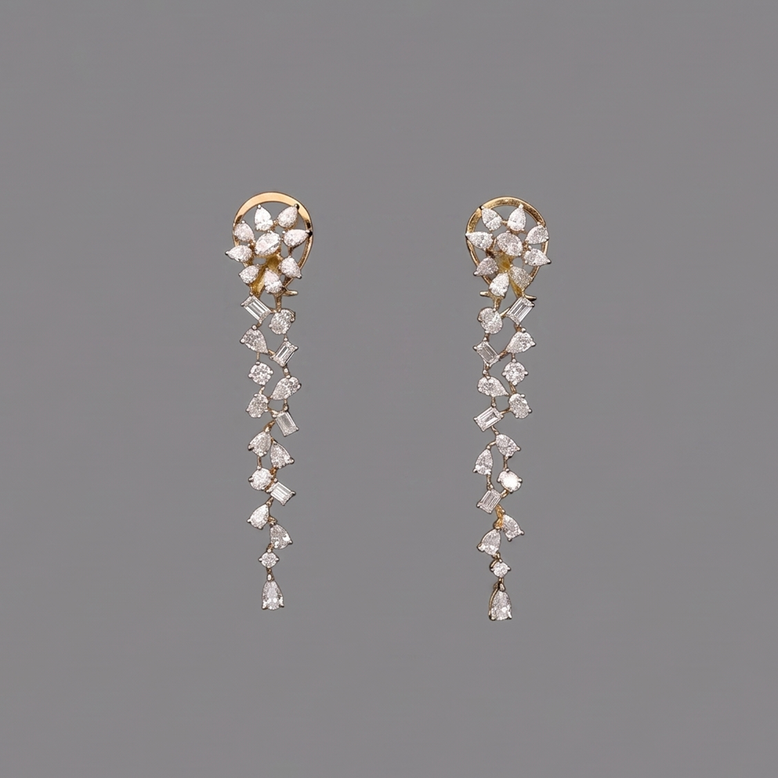 Labgrown All White Petite Cocktail Danglers