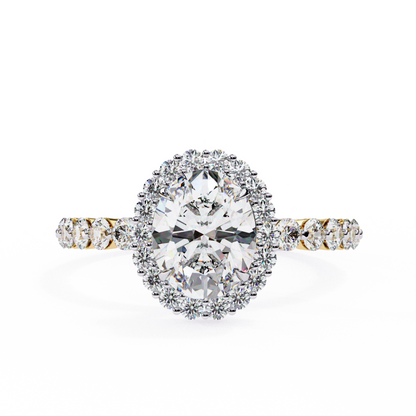 Solitaire Oval Sun Ring