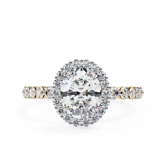 Solitaire Oval Sun Ring