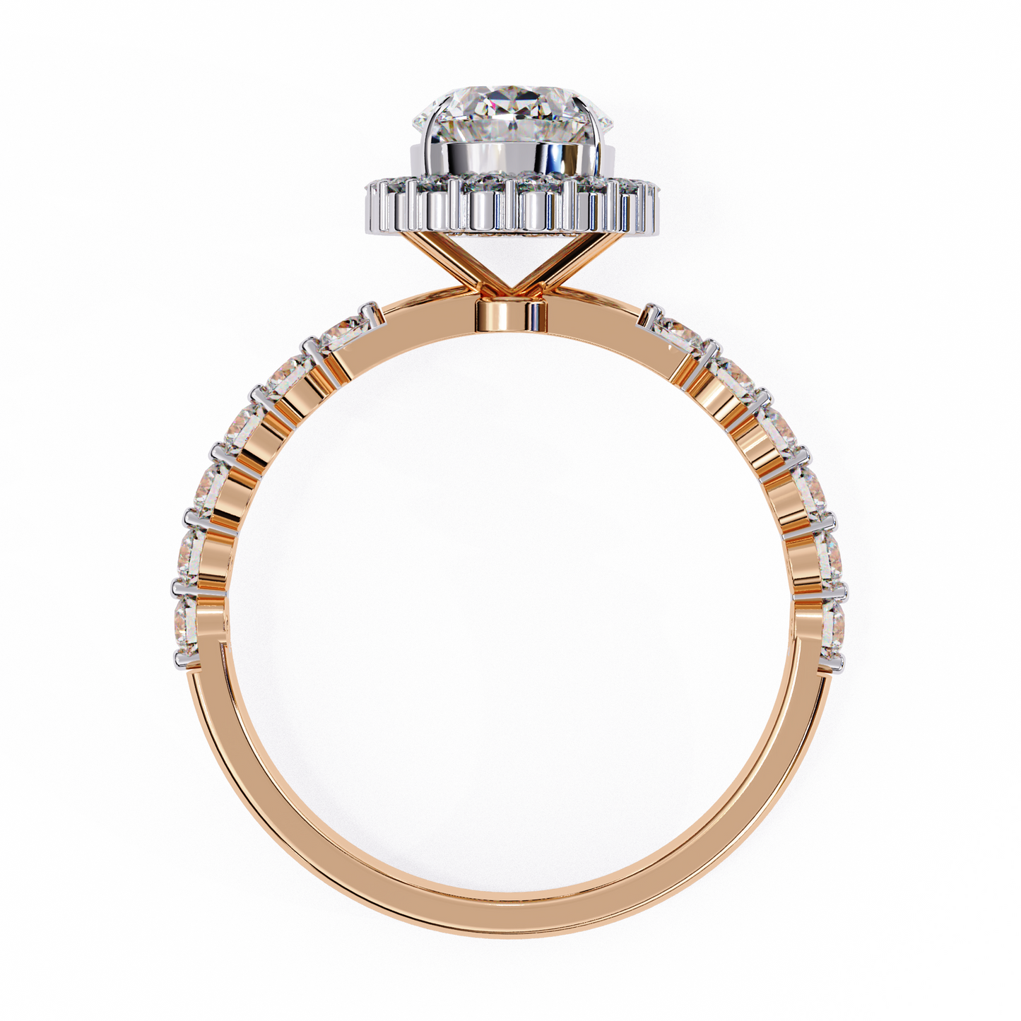 Solitaire Oval Sun Ring