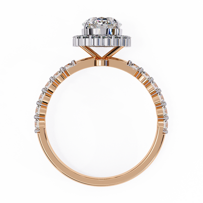 Solitaire Oval Sun Ring