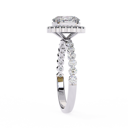 Solitaire Oval Sun Ring