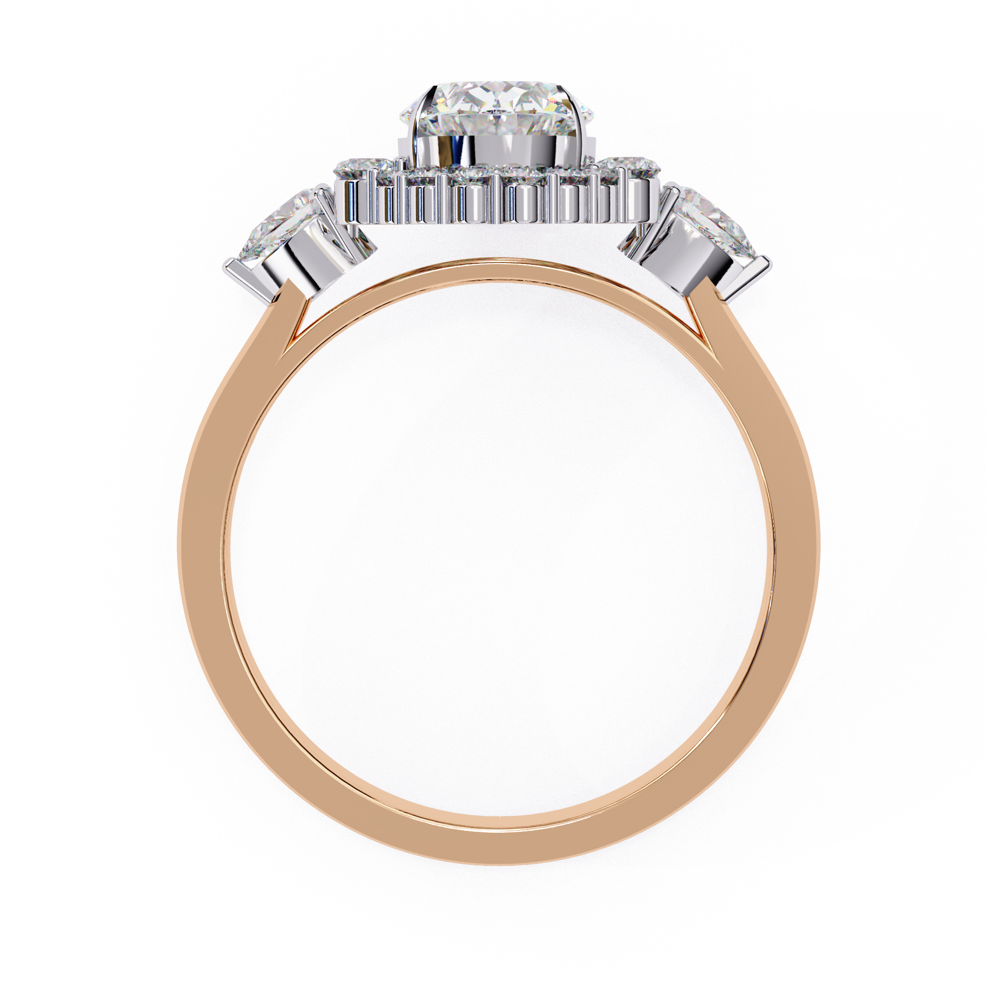 Solitaire Oval Flora Ring