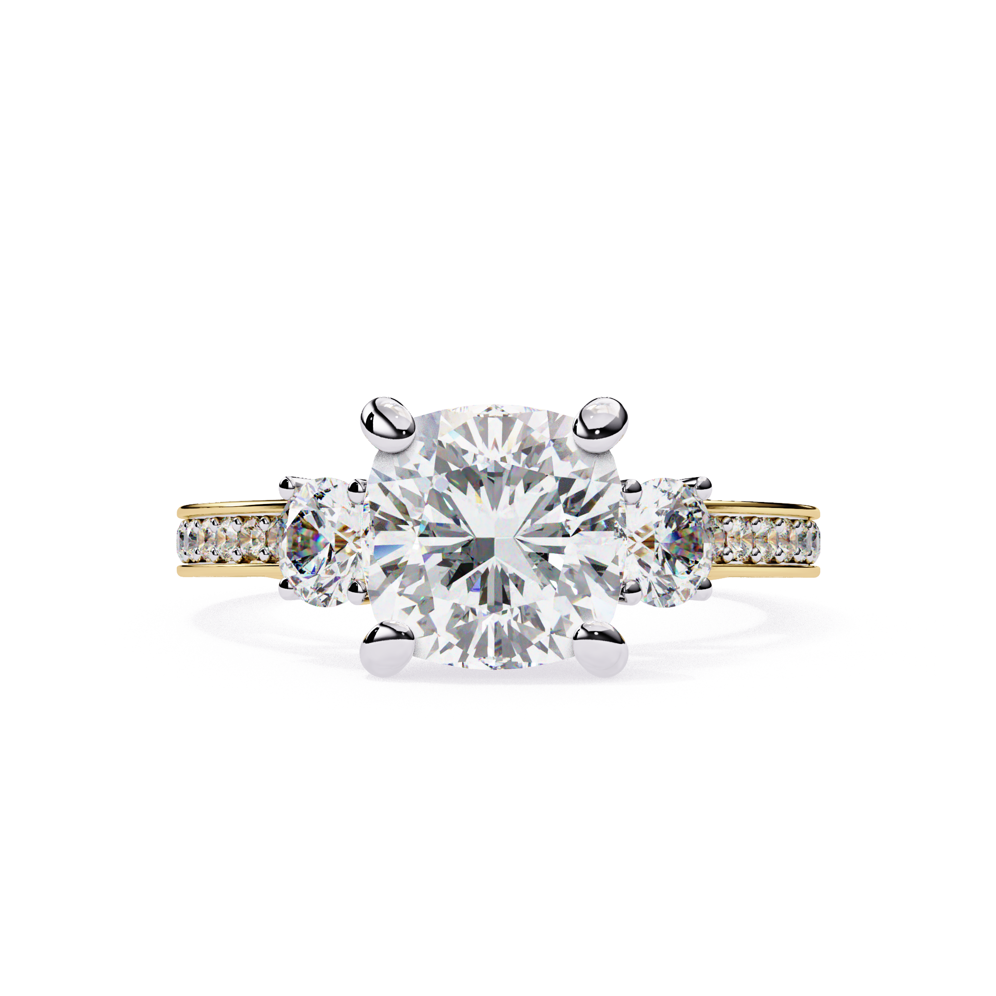 Classic Solitaire Cushion Ring
