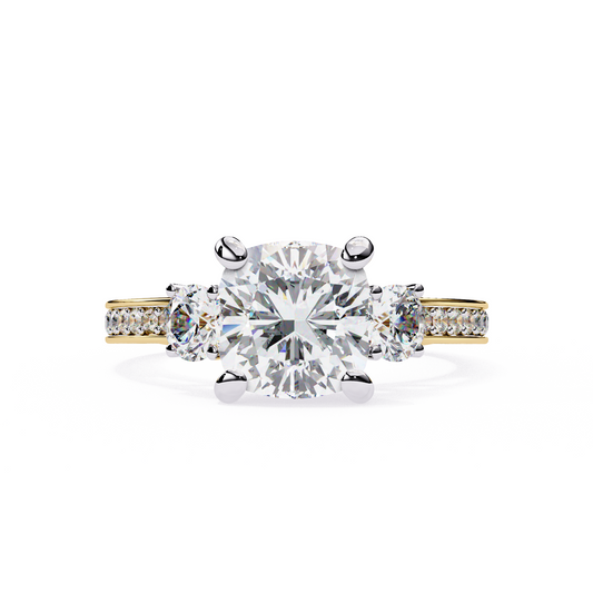 Classic Solitaire Cushion Ring