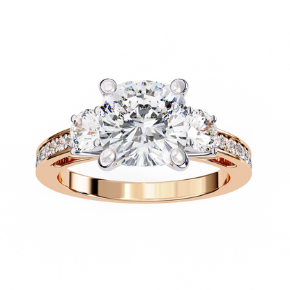 Classic Solitaire Cushion Ring