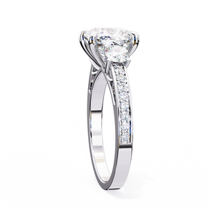 Classic Solitaire Cushion Ring