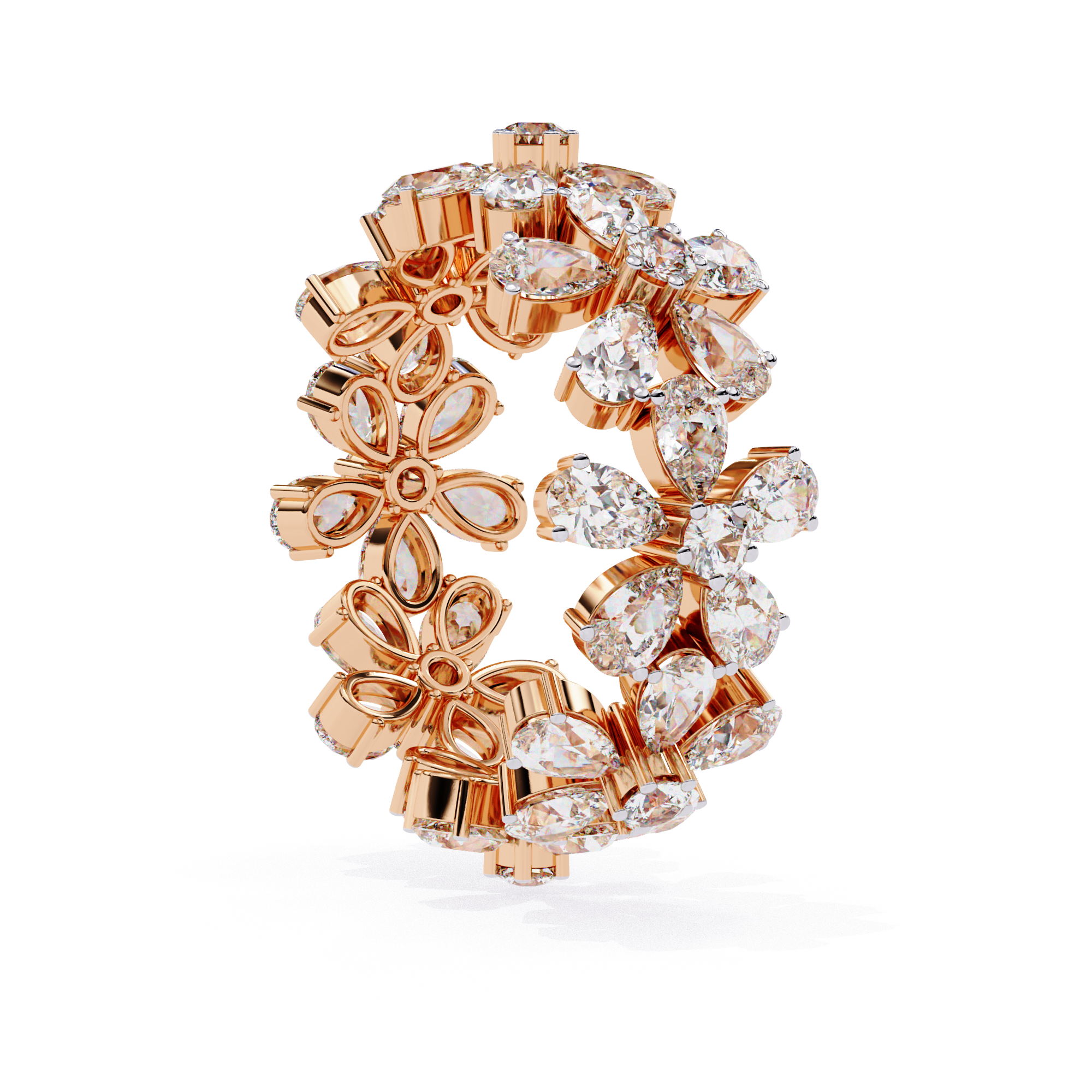 Mix-Cut Flora Ring