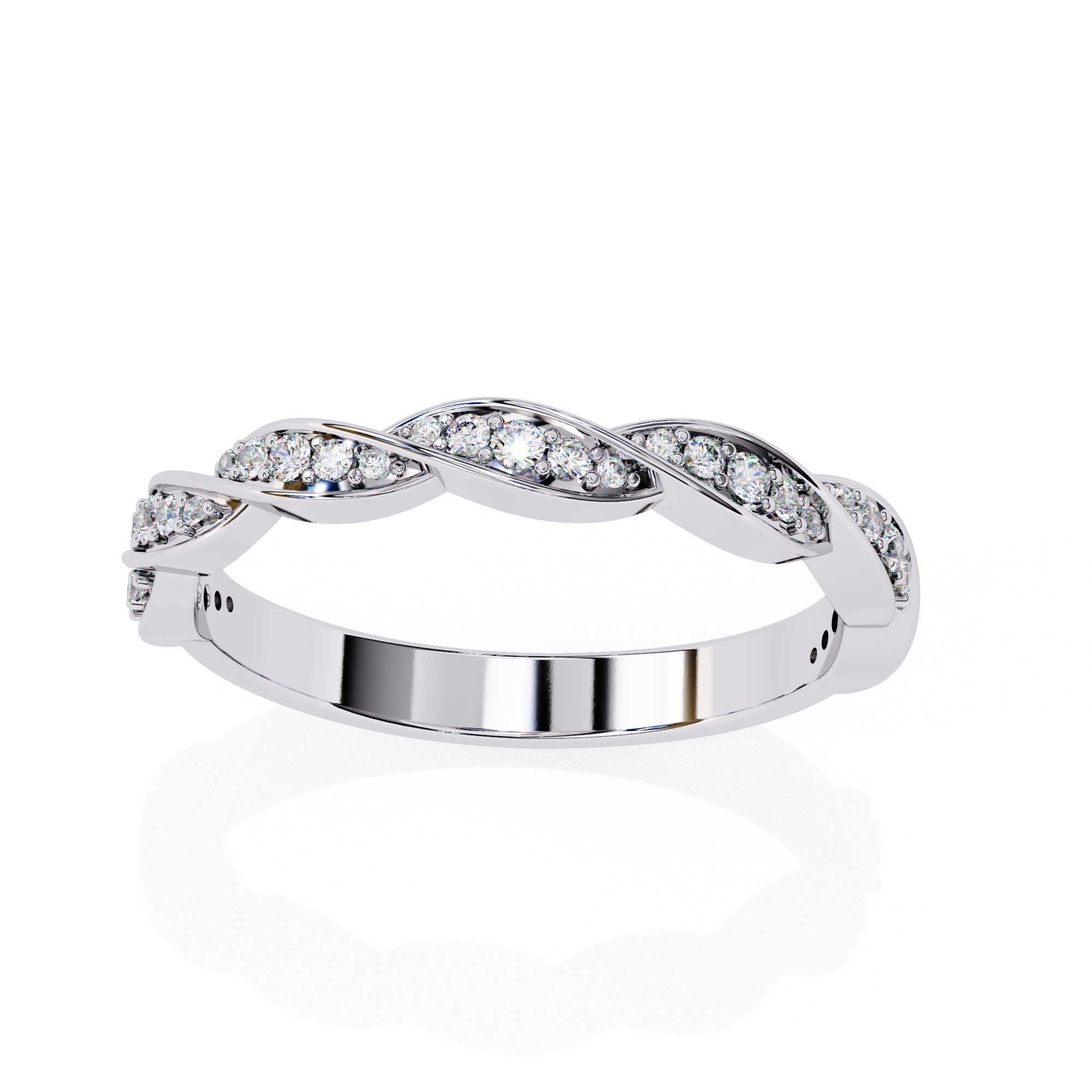 Infinity Twist Band Ring