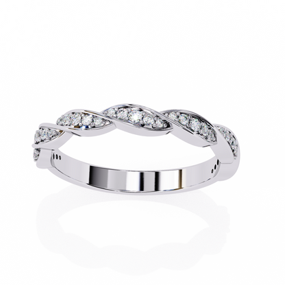 Infinity Twist Band Ring