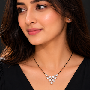 Labgrown Marquise Diamonds Modern Mangalsutra