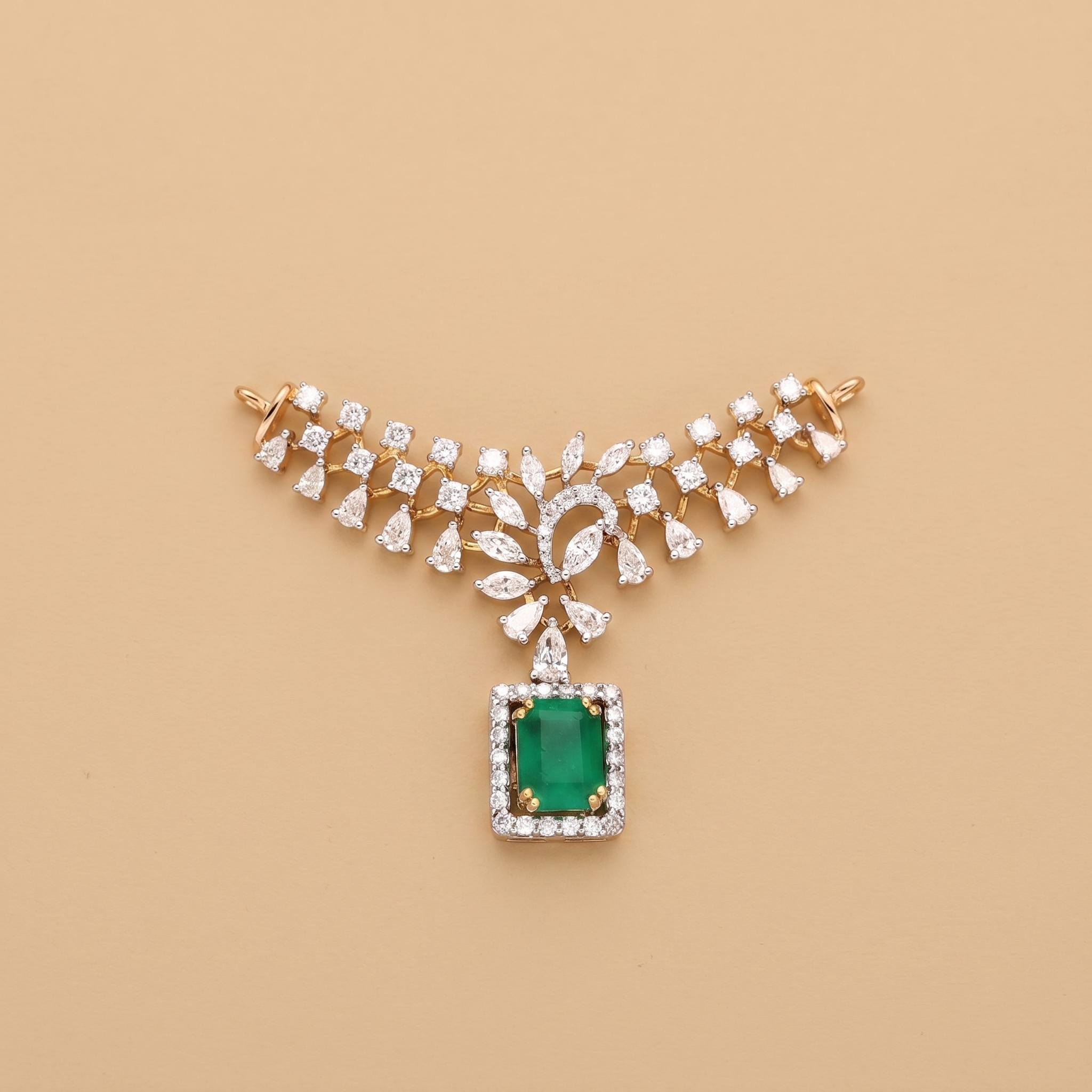 1.66ct Labgrown Diamonds Mangalsutra Pendant