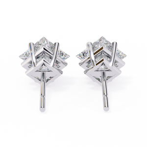 Princess Solitaire Earrings
