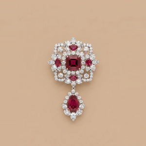 Blood Rose Pendant / Brooch