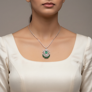 Emerald Heirloom Pendant / Brooch
