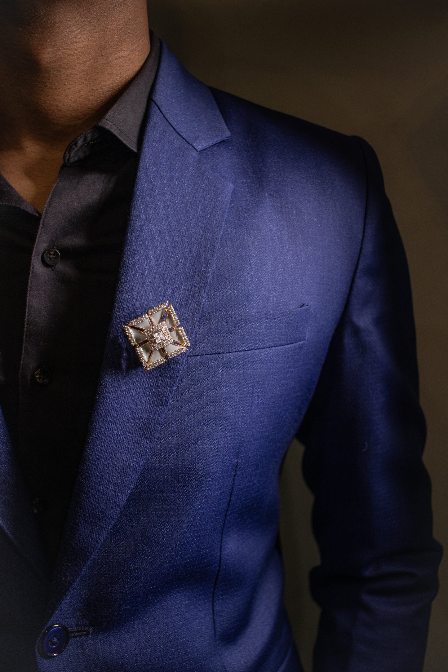 Abstract Prince pinwheel brooch