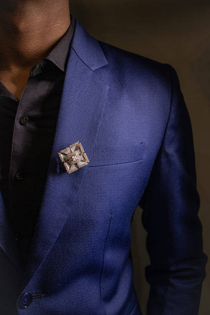 Abstract Prince pinwheel brooch