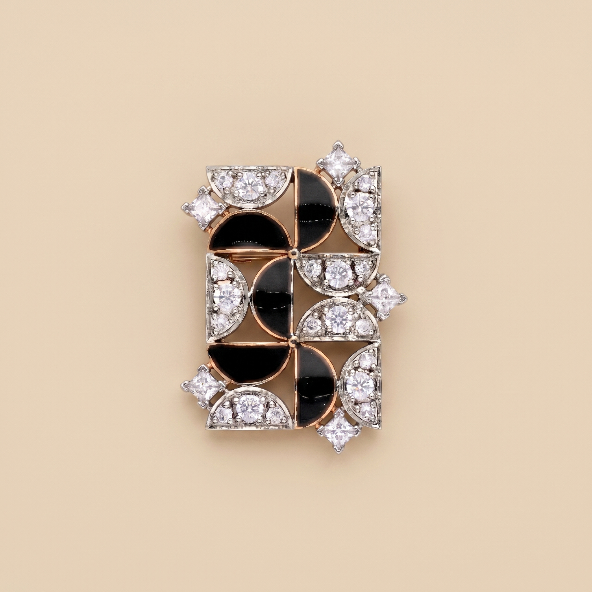 Black karma brooch