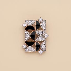 Black karma brooch