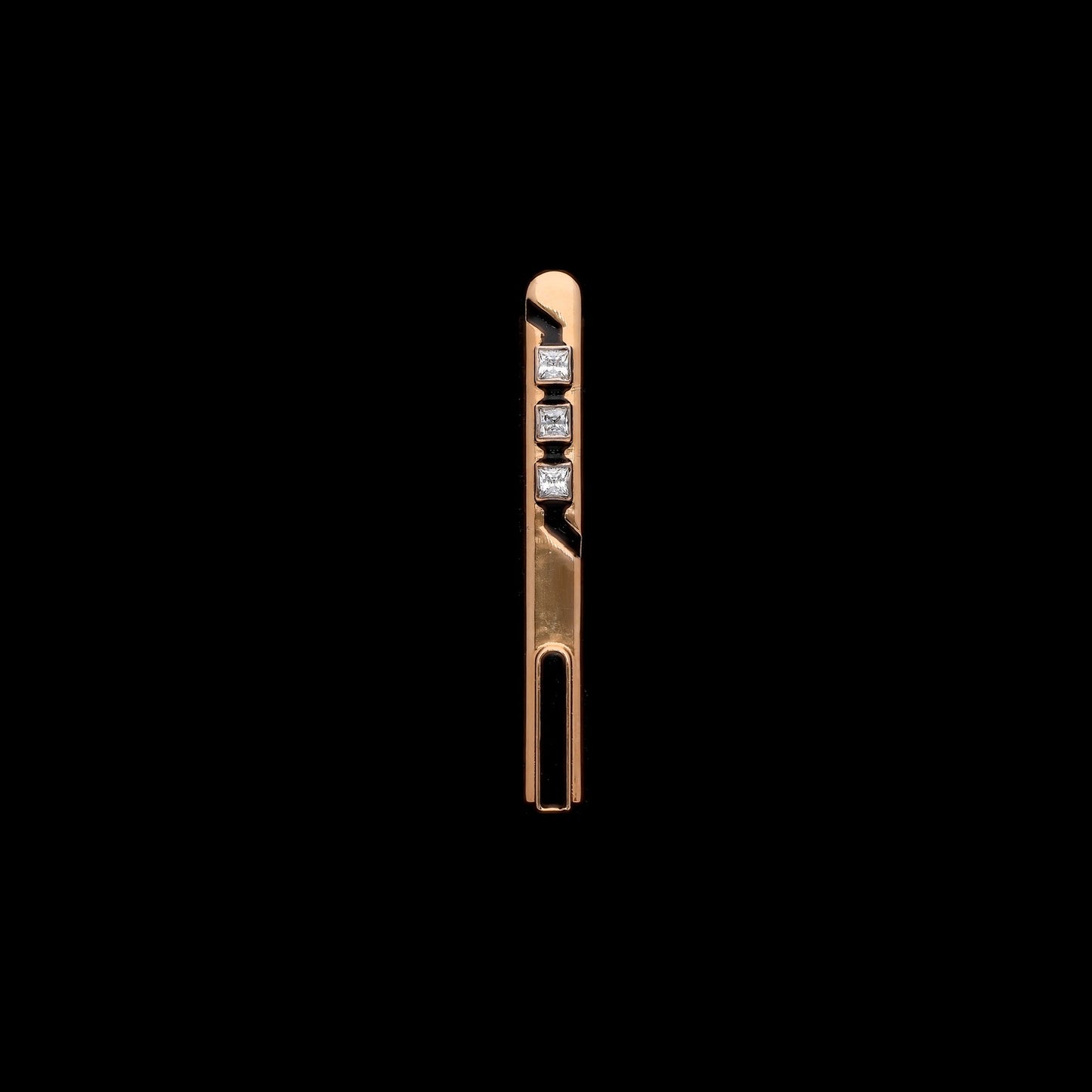 gold and diamond tie pin