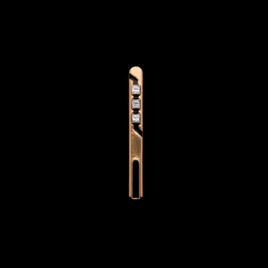 gold and diamond tie pin
