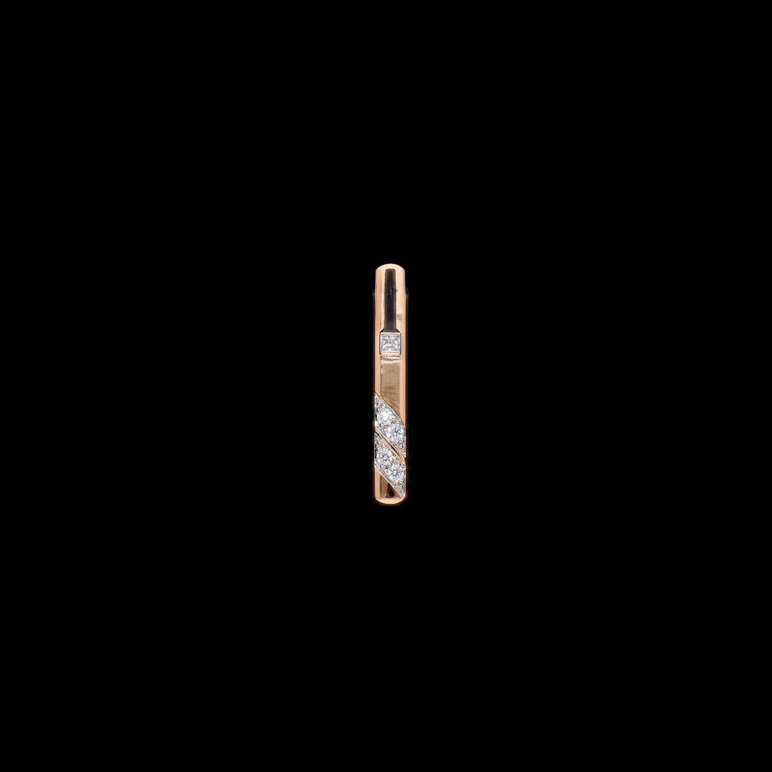 gold and diamond tie pin