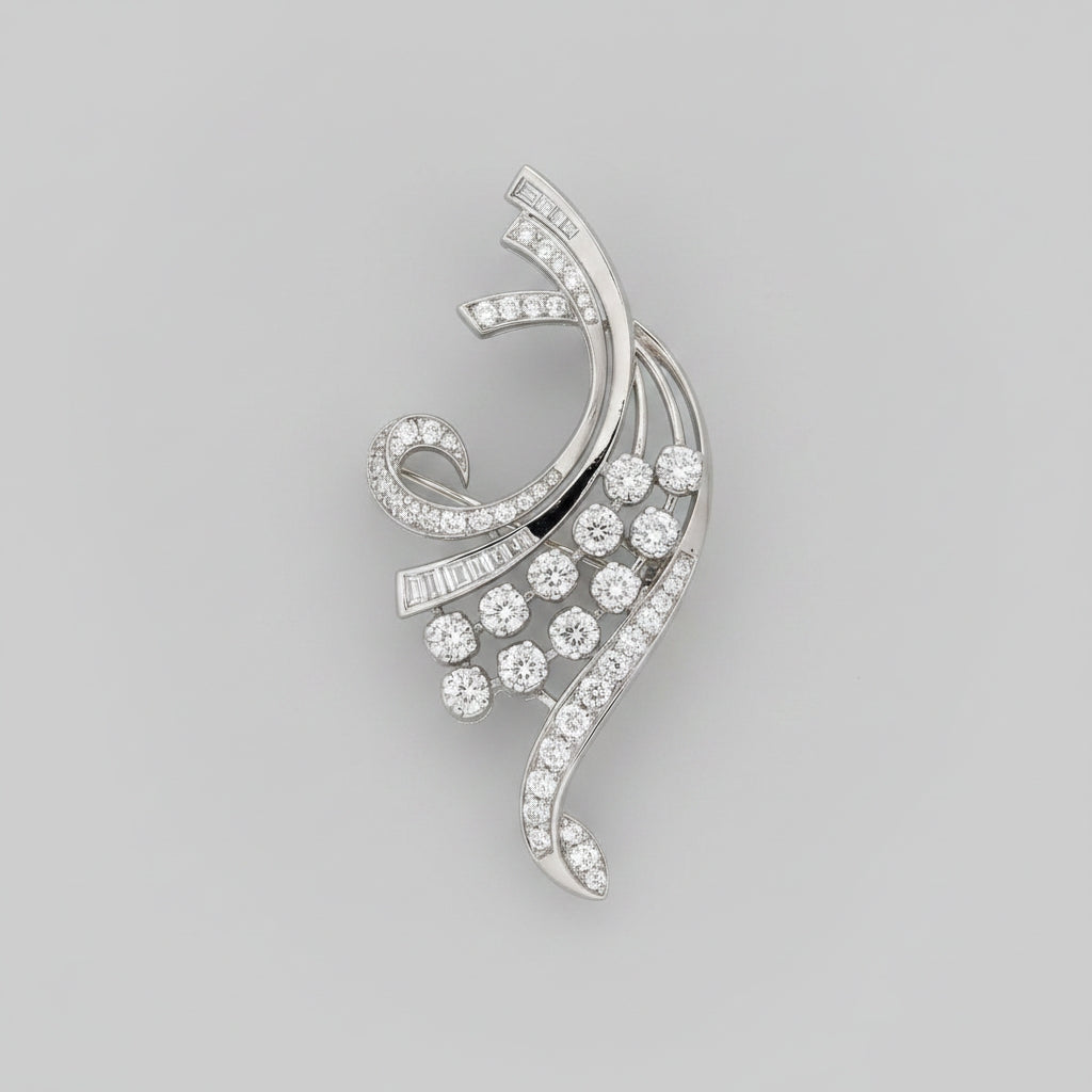 Stellarine Curve Brooch