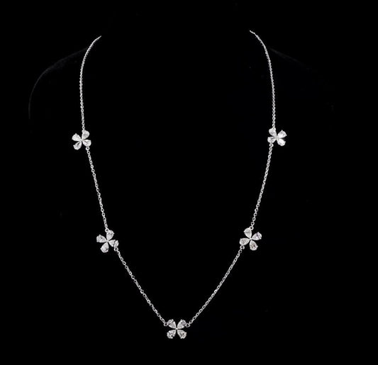Scintillating Petals Chain Necklace