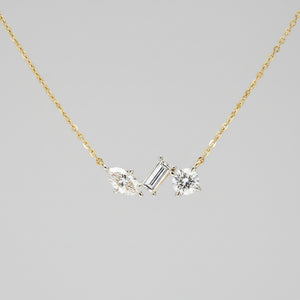 Classic Solitaire Trio Pendant