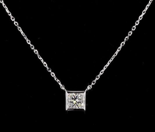 Princess Bezel Pendant