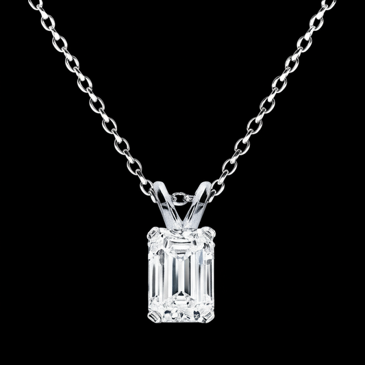 Classic 70 cent Emerald Pendant