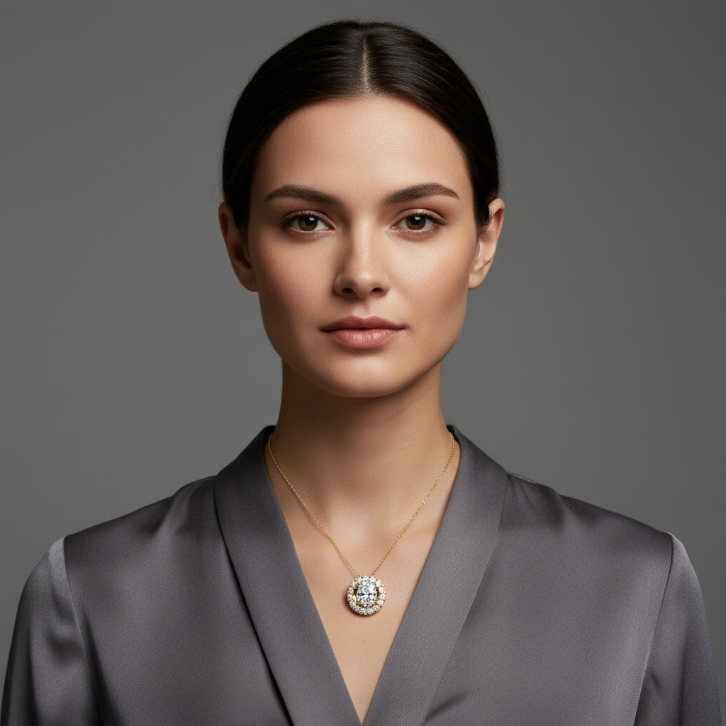 Oval Bloom Pendant