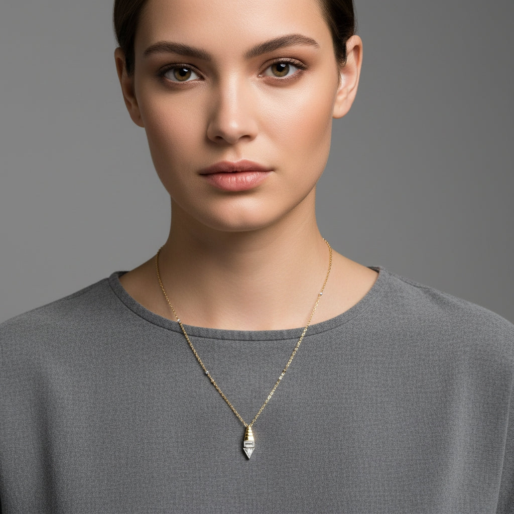 Classic Trillion-Cut Pendant