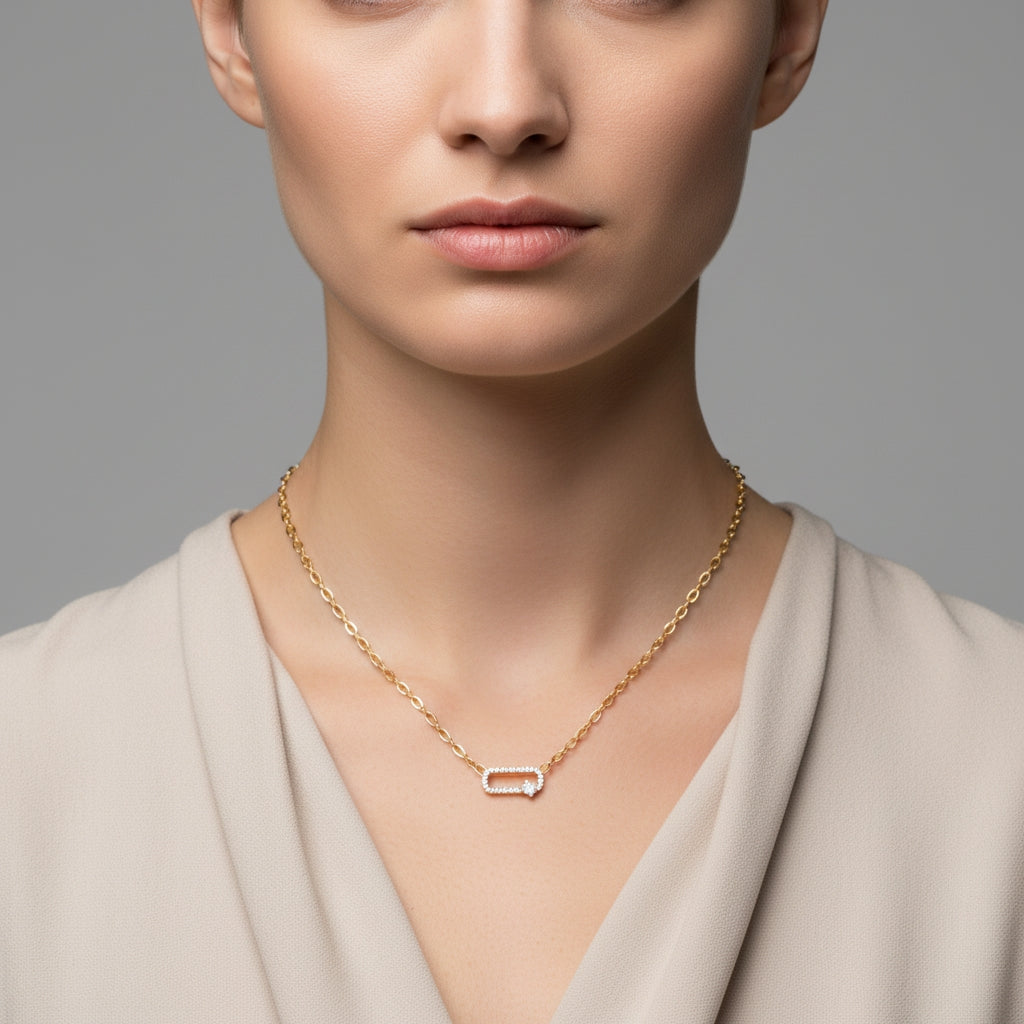 Floating Oval Pendant