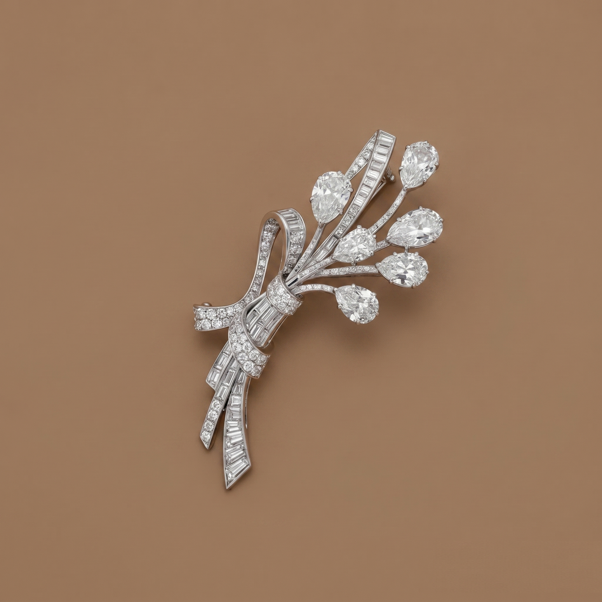 Pear Drop Posy Brooch