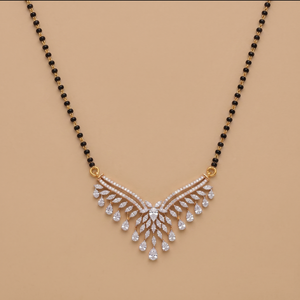 3ct Illusion Setting Labgrown Diamond Mangalsutra