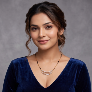1ct Labgrown Diamond Lightweight Mangalsutra