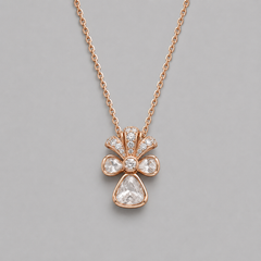 Delicate everyday polki pendant studs