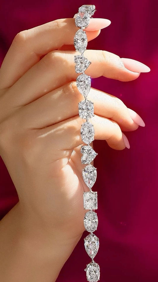 1ct Mix Shape Tennis Bracelet