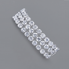 3 Line Round Broad Bracelet