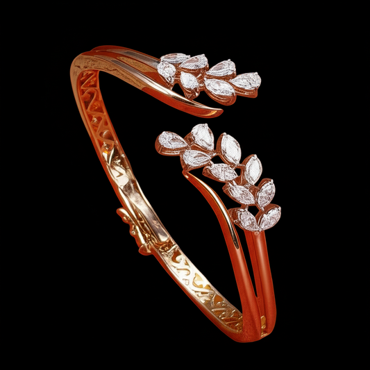 Marquise‑Diamond Drop Bracelet